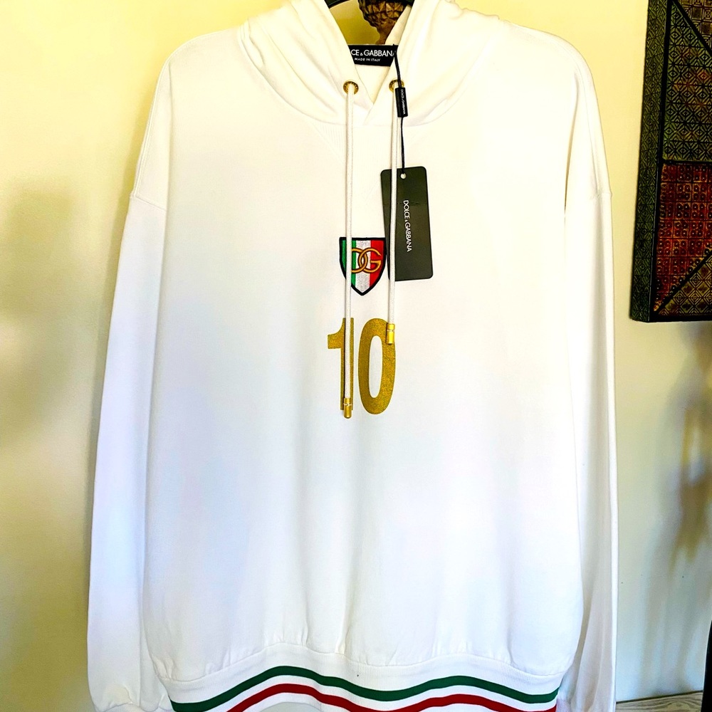 DOLCE & GABBANA PLAYER WARM UP HOODIE - Picture 2 of 11